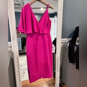Dress The Population Pink One Shoulder Dress